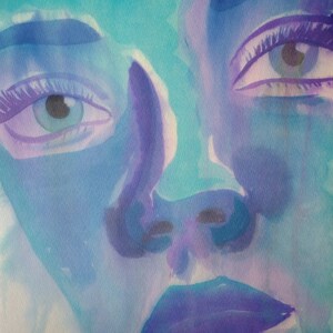 Longing - watercolor, unframed