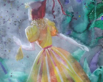 To the light - watercolor, unframed