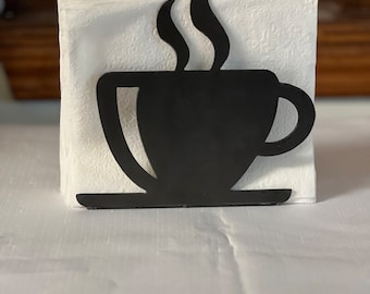 Coffee Mug Napkin Holder | Metal Napkin Holder | Napkin Holder For Table | Kitchen Decor | Home Decor | Family Gathering