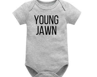 Baby Graphic Bodysuit, Gray Bodysuit for Baby, Baby Shower Gift, Gift for Baby, Newborn Bodysuit