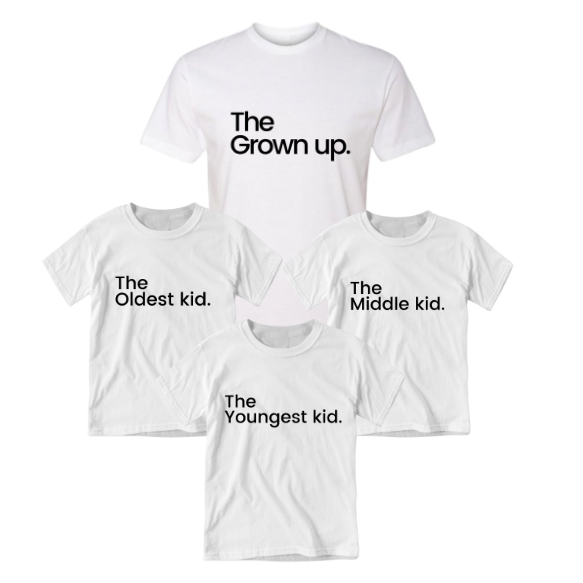 Family T-shirts The Grown-up t-shirt The oldest Kid The | Etsy