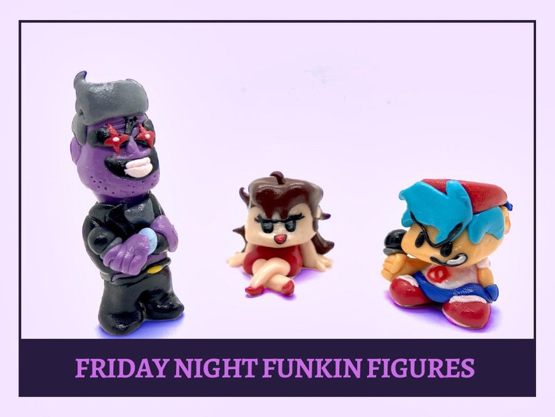 Custom Friday Night Funkin Figures, FNF Boyfriend and Girlfriend, Friday Night Funkin Pico Figurine, FNF Skid and Pump Toys 