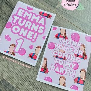 Ms. Rachel Theme Birthday Party Mini Coloring Books | Ms. Rachel Bubblegum Mini Coloring Book Favors | Ms. Rachel Icky Sticky Bubblegum