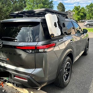 Sherpa Outside panel R53 for Nissan Pathfinder Rock Creek 2022 2023 2024 2025 2026, RotoPax Water Gas, Shovel, roXterra Sherpa