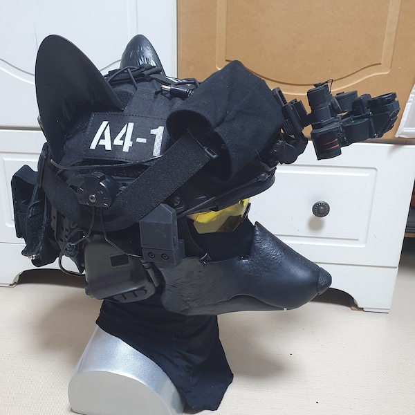 Defcon Works AMAROK 'Classic' Resin Wolf Mask for 'FAST' Helmet (Display Standard .ver) v2