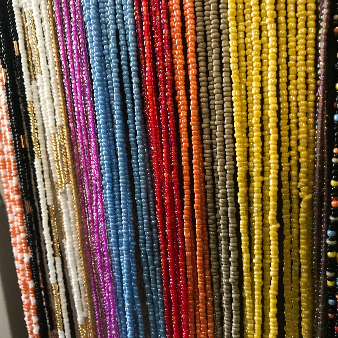 Colourful Waist Beads Tie on Waist Beads Waist Beads for Etsy