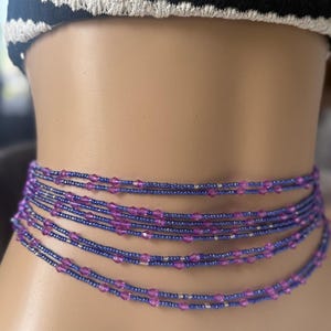 African Beaded Waist Chain: Plus Size Body Jewellery