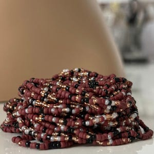 Brown African Waist Beads: Beaded Body Chain for Weight Management