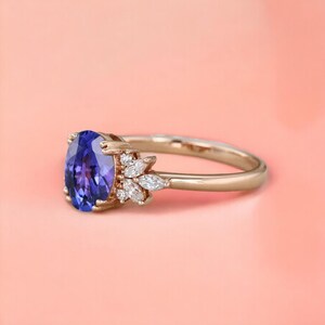thumbnail image 2 of Tanzanite Ring 925 Sterling Silver Handmade Valentine Jewelry EM-109 2 of 6