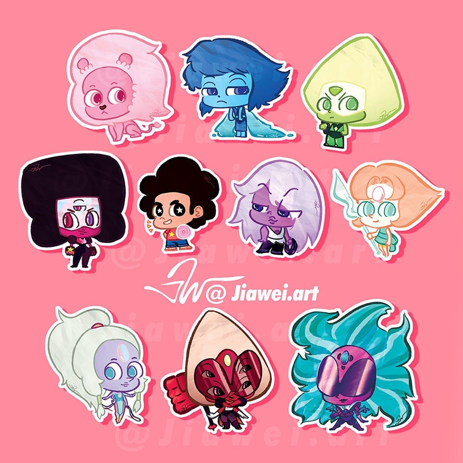 Steven Universe Enamel Pin Collection Pink Gems Blue Diamond Garnet Cartoon  Tv Series Characters Brooch - Brooches - AliExpress