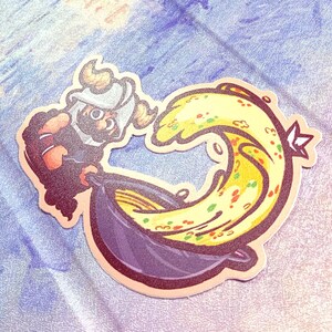 Senshi Frying Rice Dungeon Meshi Waterproof Vinyl Matte Sticker for