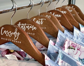 Personalized Wedding Hangers - Personalized Hangers for Bridesmaids, Mother of the Bride, and Groom's Mother