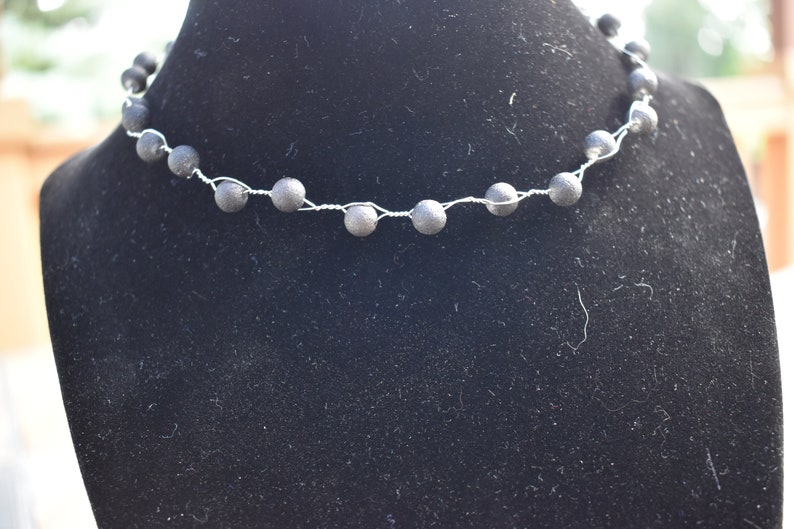Floating Druzy choker Necklace