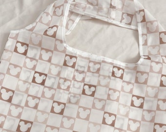 Checkered Fodable Shopping Bag