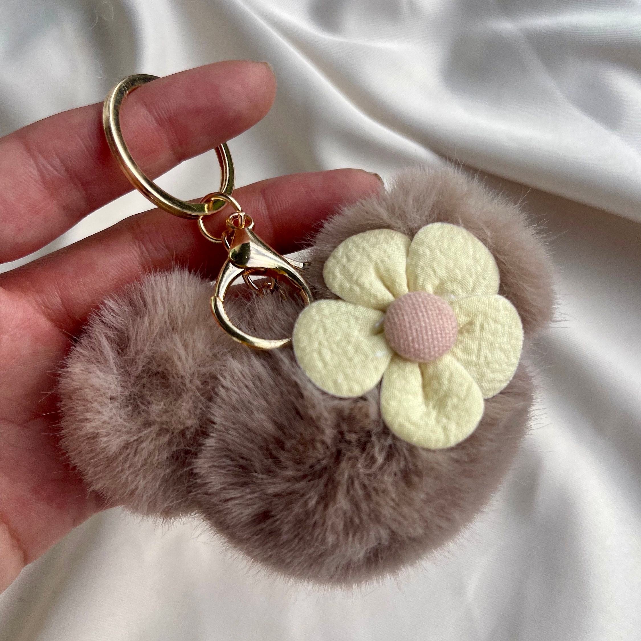 Pom Pom Keychain Etsy UK