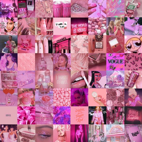 Pink Photo Collage Kit 64 Pack - Etsy