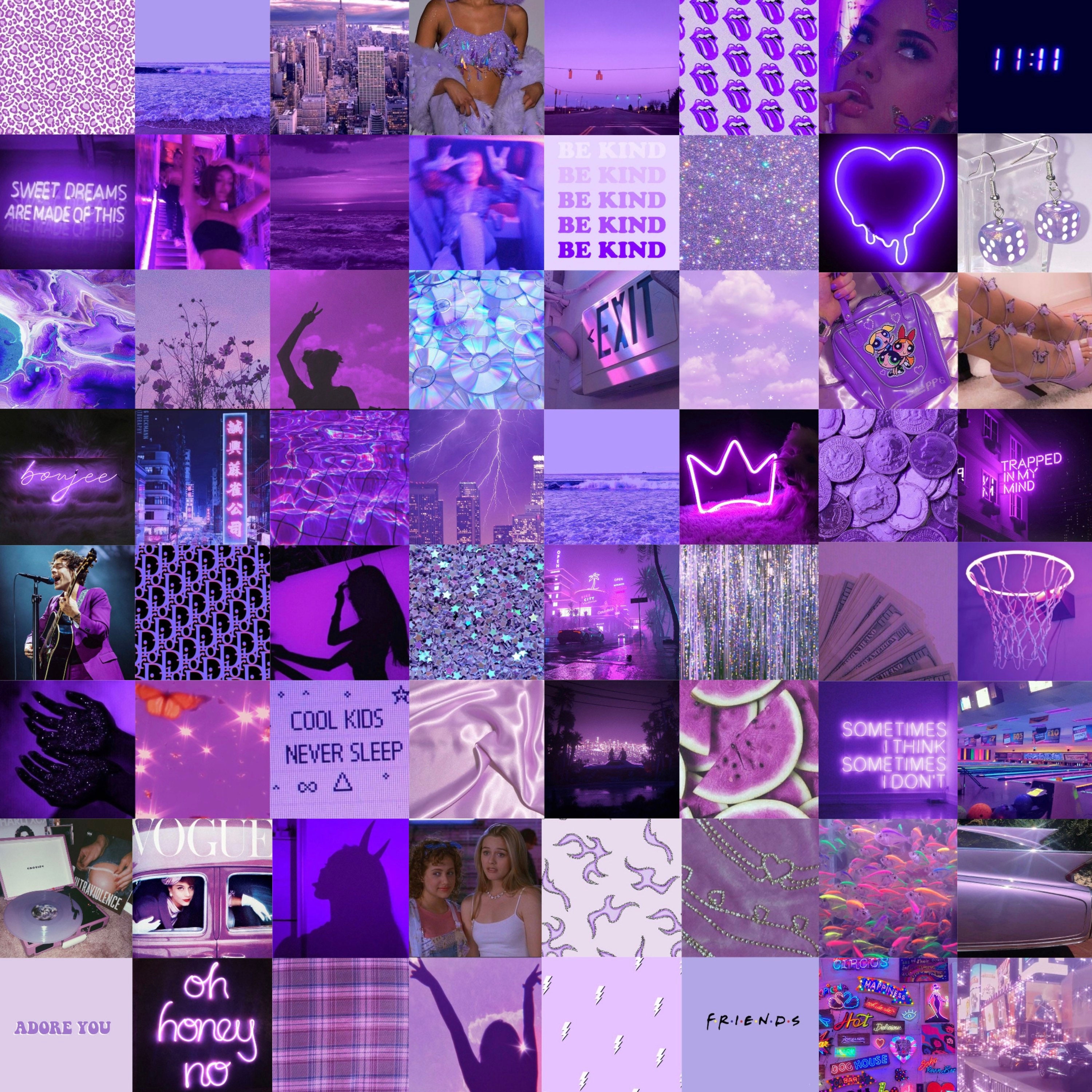 Purple Photo Collage Kit 64 Pack - Etsy Australia