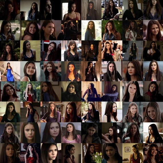 elena gilbert the vampire diaries photo collage kit 64 pack etsy new zealand