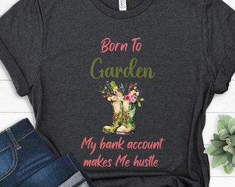 Plant Lover Shirt: Botanical Gardening Boots Tee