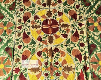 Niddle work suzani bedcovers | Home decor suzani | Suzani wall hanging throws | Suzani tapestry | Bridesmaid suzani throws | Gift for her.