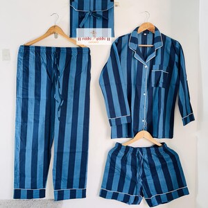 100% pure cotton long sleeve pajama set | Block print long PJ set | Home wear pajamas | Bridesmaid pajamas | Gift for Christmas.