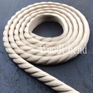 WoodUbend Textured Rope Trim – Bendable Furniture Appliqué, Coastal Decor (Pack of Two)
