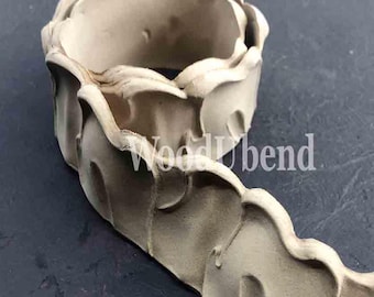 WoodUbend Scalloped Edge Trim – Bendable Furniture Appliqué 1.8” × 39”
