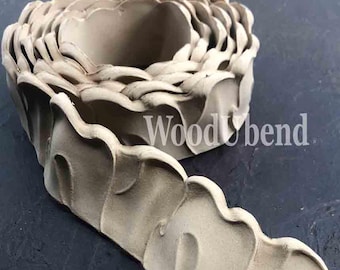 WoodUbend Scalloped Edge Trim – Flexible Molding, DIY Furniture Appliqué