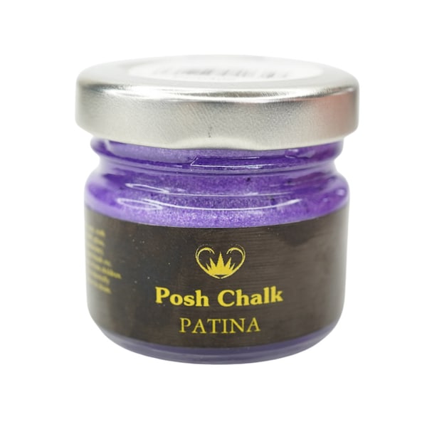 Violet -  Aqua Patina - Posh Chalk - Water Based Gilding Wax -  Enhance furniture or other crafts - Embellish designs & texture