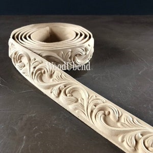 Molduras de madera tallada, madera flexible para muebles, decoración victoriana, carpintería flexible, manualidades, fácil de usar, detalles para muebles