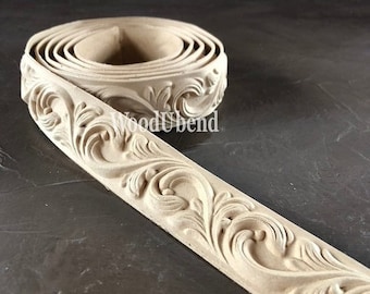 Single wood trim bendable with heat for home interior, furniture crafting mixed media DIY, furniture WoodUbend TR700S Single Roll