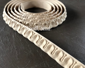 Moldura flexible WoodUbend, sin pintar, para decoración del hogar, 82-83" (paquete de 2)