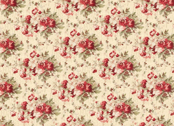 Vintage Roses Decoupage Paper, Roycycled Treasures Floral Paper (20x30)