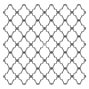 Dainty Trellis Stencil by Posh Chalk - New Release,  Reusable Stencil, DIY Decor, Floor Stencil, Allover Wall Stencil 19.6" x 19.6"