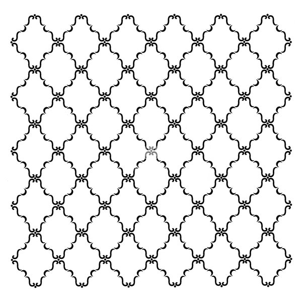 Zierliche Trellis Schablone von Posh Chalk - Neue Schablone, Wiederverwendbare Schablone, Boden Schablone, Allover Wand Schablone 50cm x 50cm