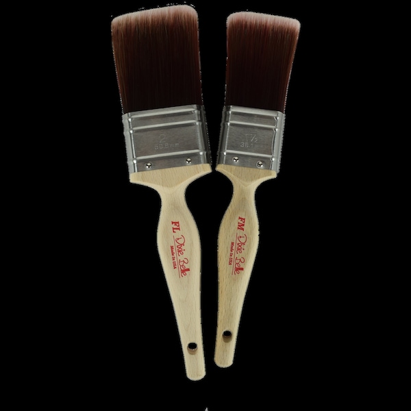 Flat Med Brush High Quality Brush for Furniture, Art, Canvas, Wax, Paint, Chalk Paint Synthetic Bristles, Premium Brush, Paint Craft Gift,