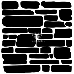 Brick Wall Stencil by Posh Chalk - New Release