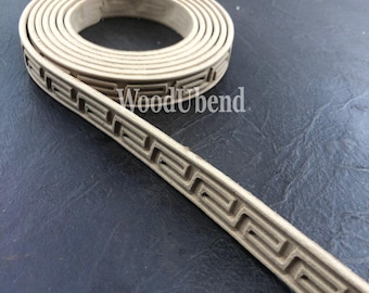 Greek Key Meandros Molding Trim | Bendable WoodUbend, 84.6" (Pack of 2)