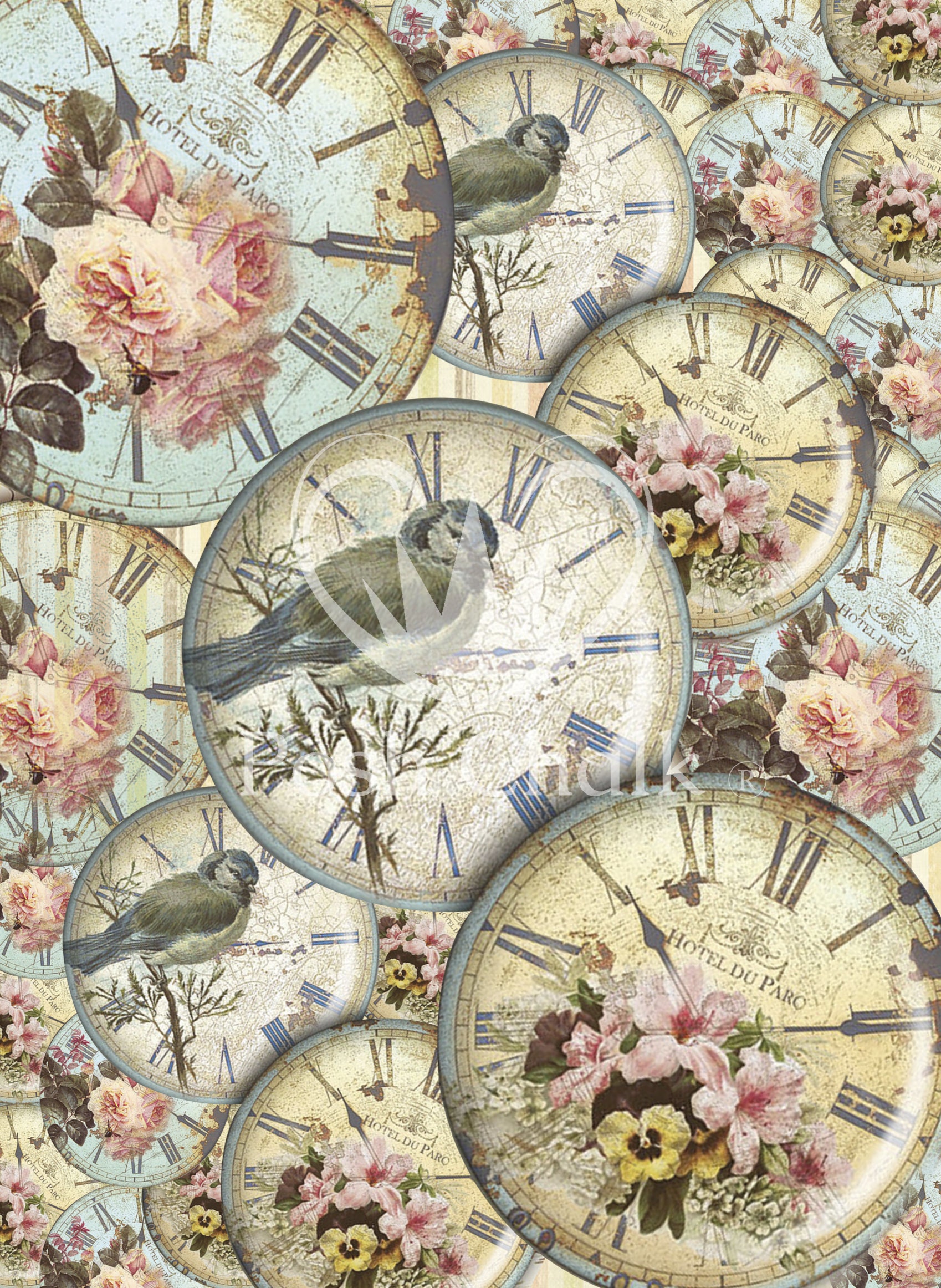 Spring Time Posh Chalk Decoupage Paper Etsy