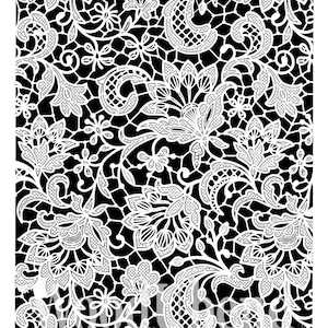 Solly's LaceStencil van Posh Chalk: herbruikbaar uniek ontwerp voor vloeren, muren, meubels, hobby's en knutselprojecten.  27,5 x 16 inch