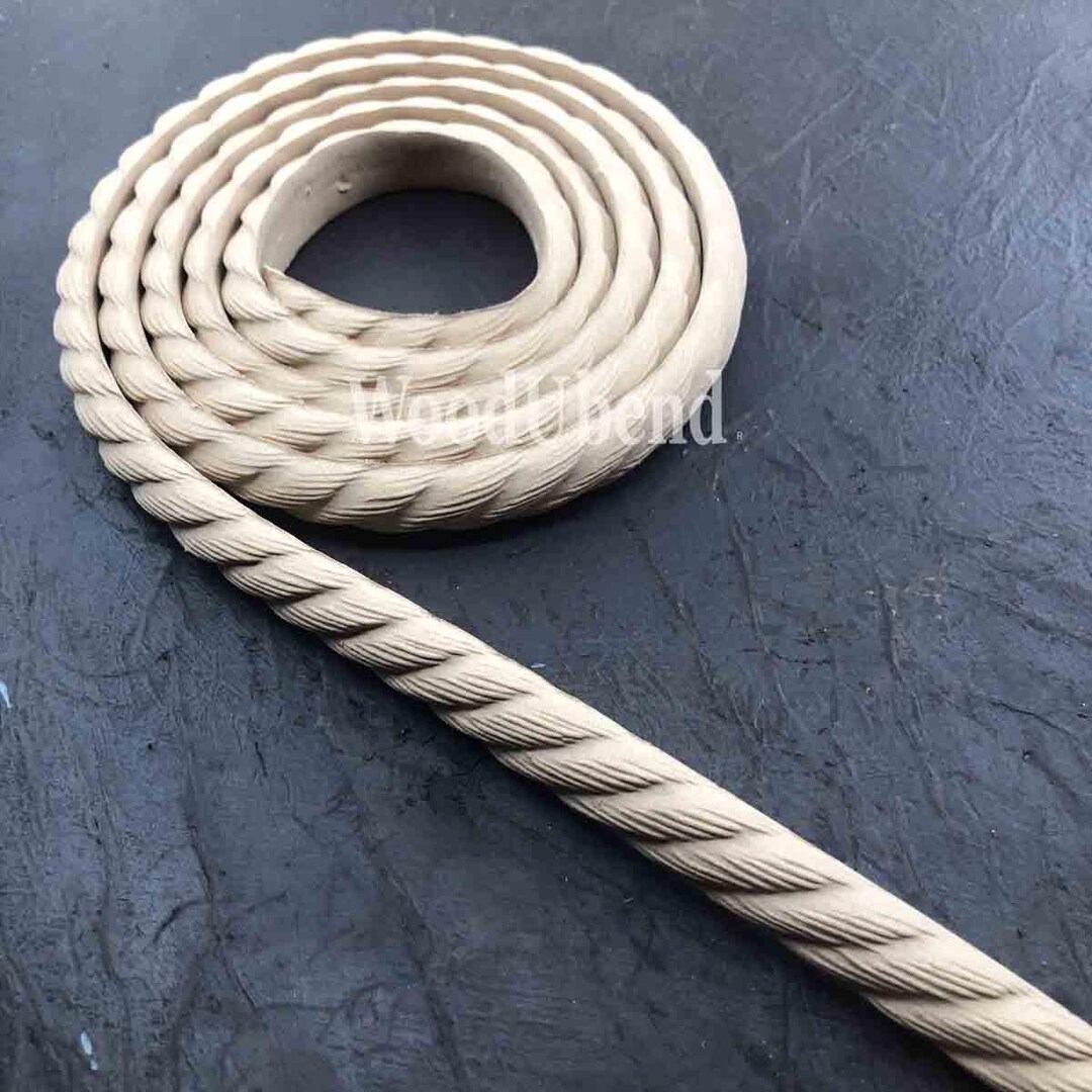 Bendable Securing Rope Woodubend Textured Rope Trim – Bendable Furniture Appliqué, Coastal ...