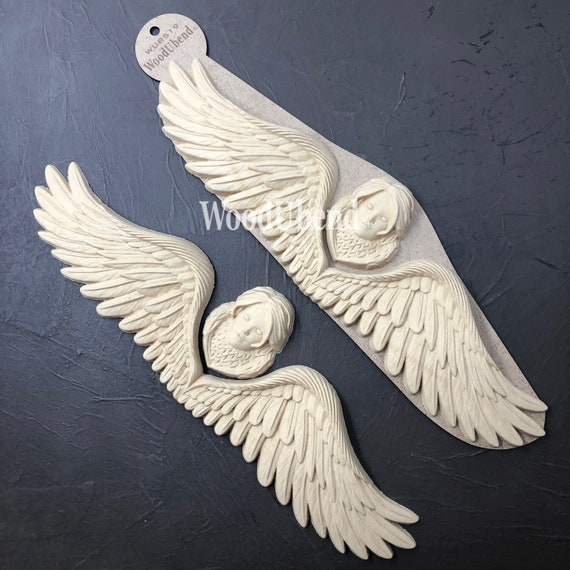 Bendable Wood Angel Wings Large Angel Wings 3rd Generation furniture & craft projects Mouldings for home interior WoodUBend