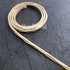 Paquete de 2 molduras de madera flexibles para interiores, muebles y otros proyectos de manualidades. Molduras WoodUBend para bricolaje, vapor y hojas TR749.1