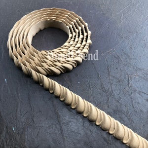 Paquete de 2 piezas de madera flexible para interiores, muebles y otros proyectos de manualidades. Molduras WoodUBend para bricolaje, molduras con motivos Godroon.