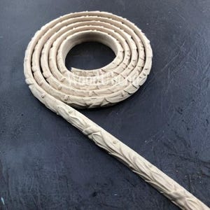 Moldura de banda cruzada con hojas y bayas / Paquete de 2 / TR740 / Moldura flexible con calor para interiores del hogar y proyectos de bricolaje.