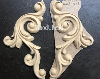 Pergaminos decorativos de madera flexibles WoodUbend, adornos para muebles