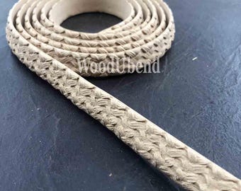 Corn Weave Bendable Wood Trim – Heat-Flexible Furniture Appliqué (Two 84" Pieces)