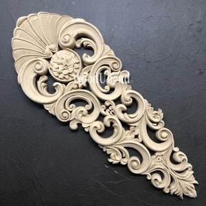 WoodUBend Large Centerpiece WUB1268 - Moulding - Appliques - Heat bendable wood for home interior, furniture, crafting and DIY projects.
