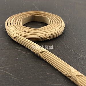 Ribbon & Reed Bendable wood for home interior, furniture, DIY, crafting and other wood working projects.  These are heat bendable moldings.