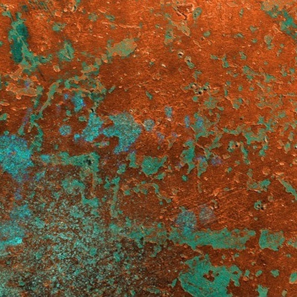 Copper Patina Craft Paper for Decoupage Furniture Junk Journals Mixed Media Scrapbooks DIY Home Decor Projects by Roycycled Treasures